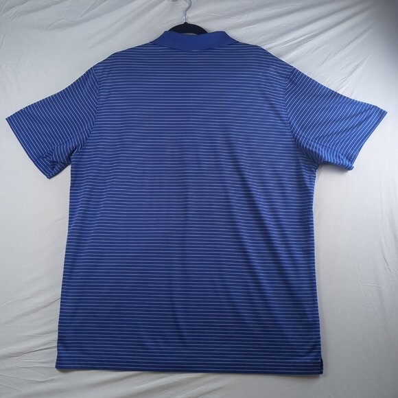 Nike Polo Shirt Adult Mens X-Large Blue Dri-Fit Golf Outdoors College Fields - Picture 2 of 12